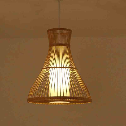Bamboo Wicker Rattan Pendant Light By Artisan Living-SC-17024 | ModishStore | Pendant Lamps