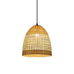 Round Bamboo Wicker Rattan Cage Shade Pendant Light By Artisan Living-2