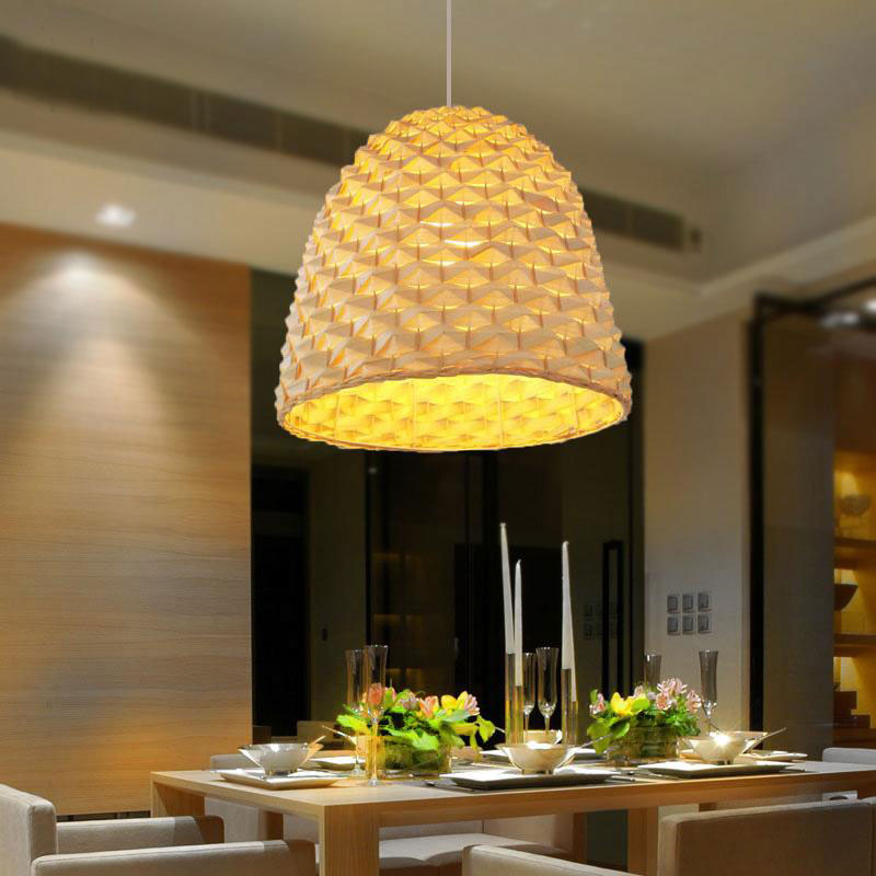 Bamboo Wicker Rattan Pineapple Pendant Light By Artisan Living-12105-7