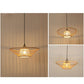 Round Bamboo Wicker Rattan Rod Pendant Light By Artisan Living-5