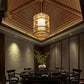 Bamboo Wicker Rattan Lantern Shade Pendant Light By Artisan Living-5