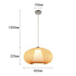 Bamboo Wicker Rattan Lantern Pendant Light By Artisan Living-6