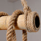 Bamboo Tube Hemp Rope Bulb Pendant Light By Artisan Living-5