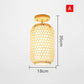 Natural Bamboo Wicker Rattan Shade Ceiling Light By Artisan Living-3