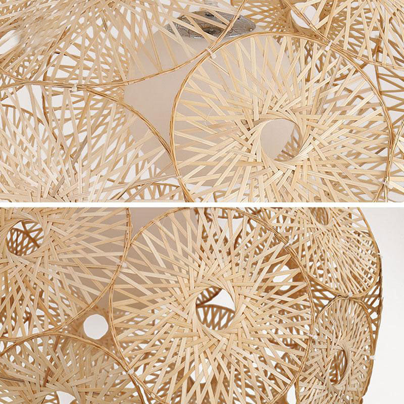 Bamboo Wicker Rattan Round Globe Ball By Artisan Living-3