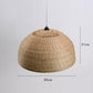 Bamboo Wicker Rattan Ripple Pendant Light By Artisan Living-7