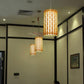 Bamboo Wicker Rattan Tube Hole Shade Pendant Light By Artisan Living-5