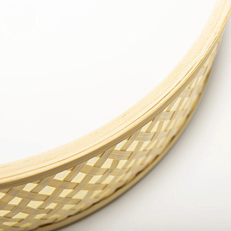 Round Bamboo Wicker Rattan Acrylic LED Ceiling Light by Artisan Living-3