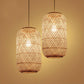 Hand Bamboo Wicker Rattan Shade Pendant Light By Artisan Living-4