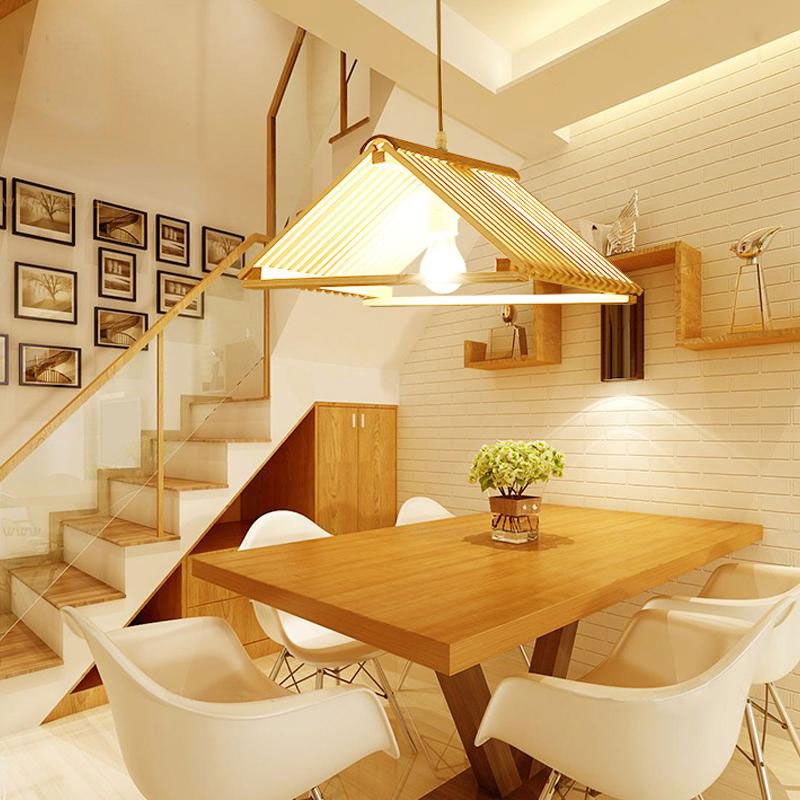 Bamboo Roof Shade Pendant Light By Artisan Living | ModishStore | Pendant Lamps
