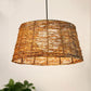 Wicker Rattan Glass Bucket Shade Pendant Light By Artisan Living | ModishStore | Pendant Lamps