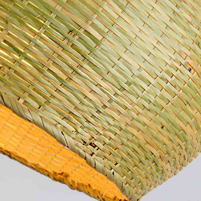 Bamboo Wicker Rattan Round Cage Shade Pendant Light By Artisan Living-2