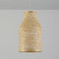 Round Bamboo Wicker Rattan Shade Pendant Light By Artisan Living-4