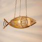 Handmade Craft Bamboo Fish Shade Pendant Light By Artisan Living-5