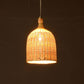 Bamboo Wicker Rattan Round Basket Bucket Pendant Light By Artisan Living-6