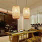 Hand Bamboo Wicker Rattan Shade Pendant Light By Artisan Living-5