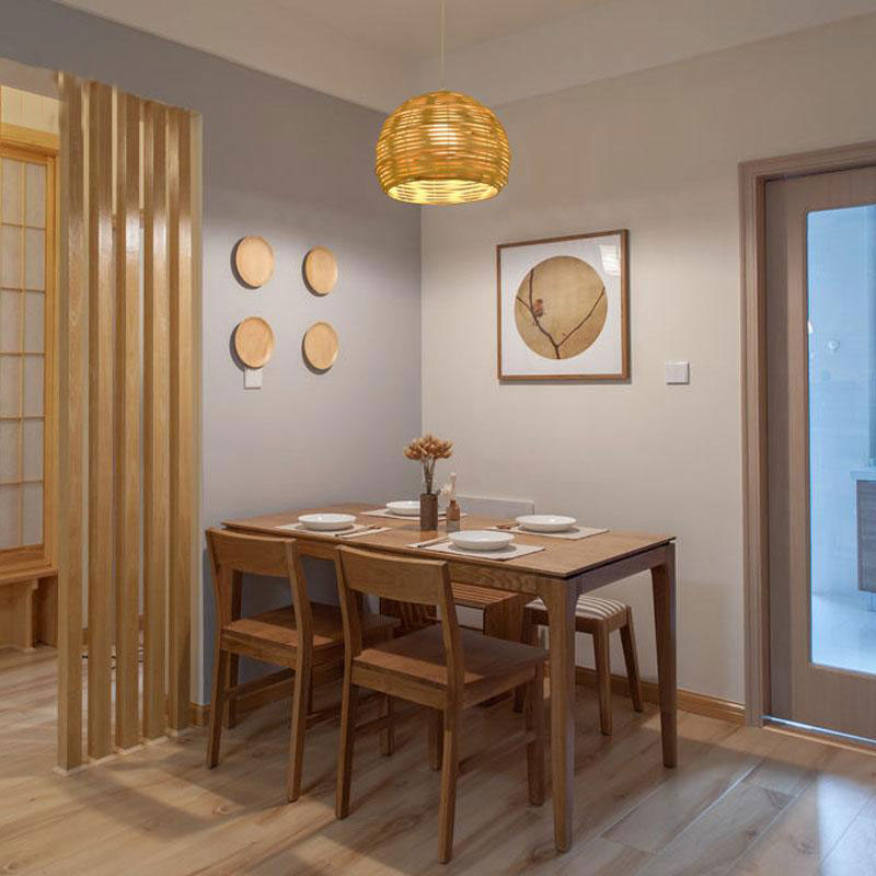 Wicker Rattan Shade Pendant Light By Artisan Living-5