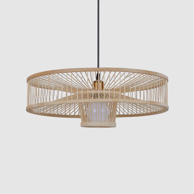 Bamboo Wicker Rattan Pendant Light By Artisan Living-AL12259-4