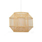 Bamboo Wicker Rattan Cube Cage Shade Pendant Light by Artisan Living-2