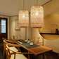 Hand Bamboo Wicker Rattan Shade Pendant Light By Artisan Living-6