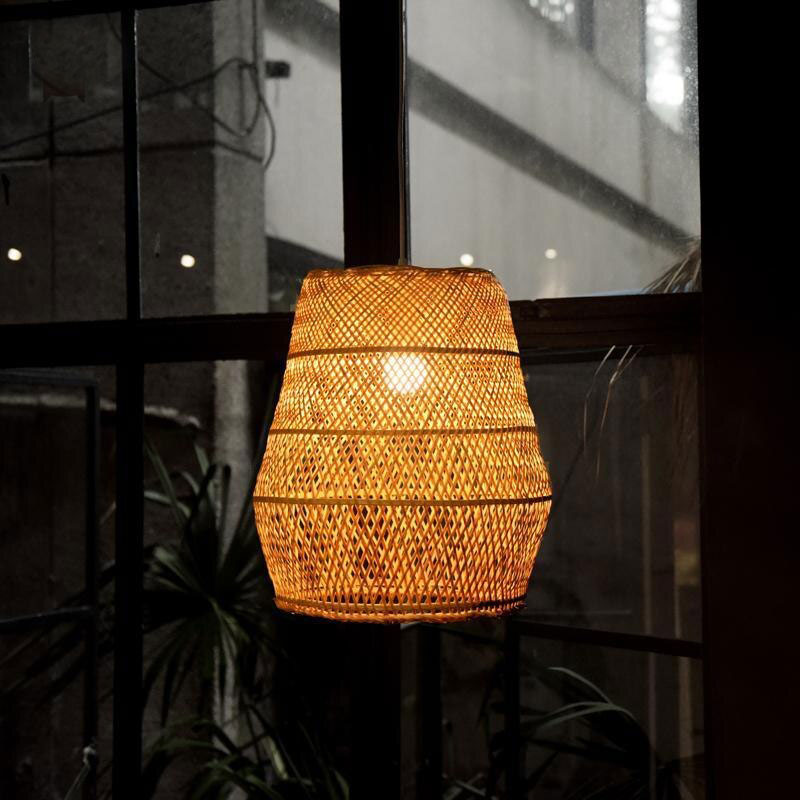 Bamboo Wicker Rattan Pendant Light By Artisan Living-12250-6
