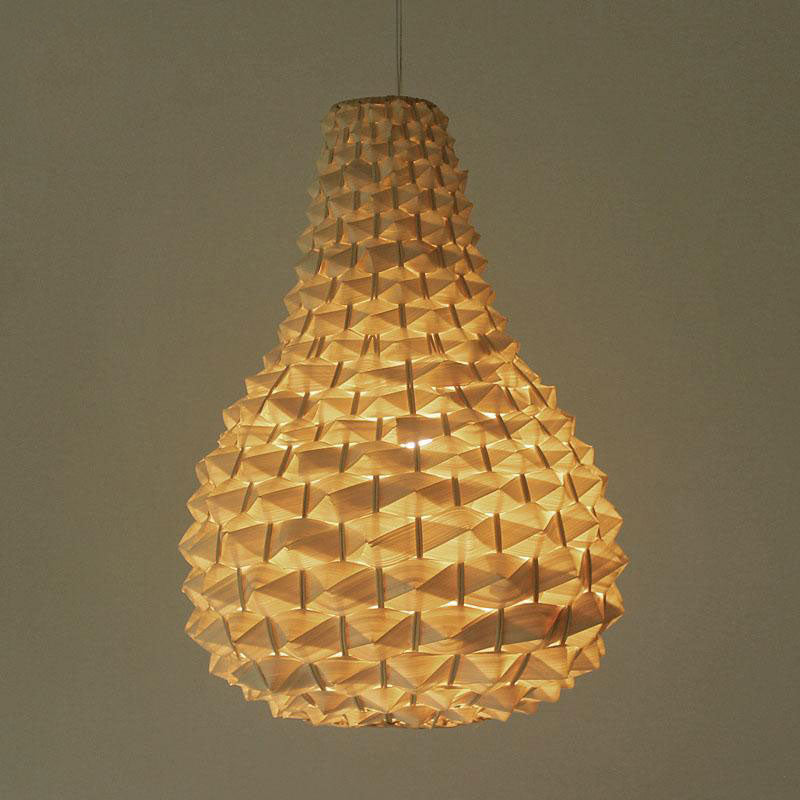 Bamboo Wicker Rattan Pineapple Pendant Light By Artisan Living | ModishStore | Pendant Lamps