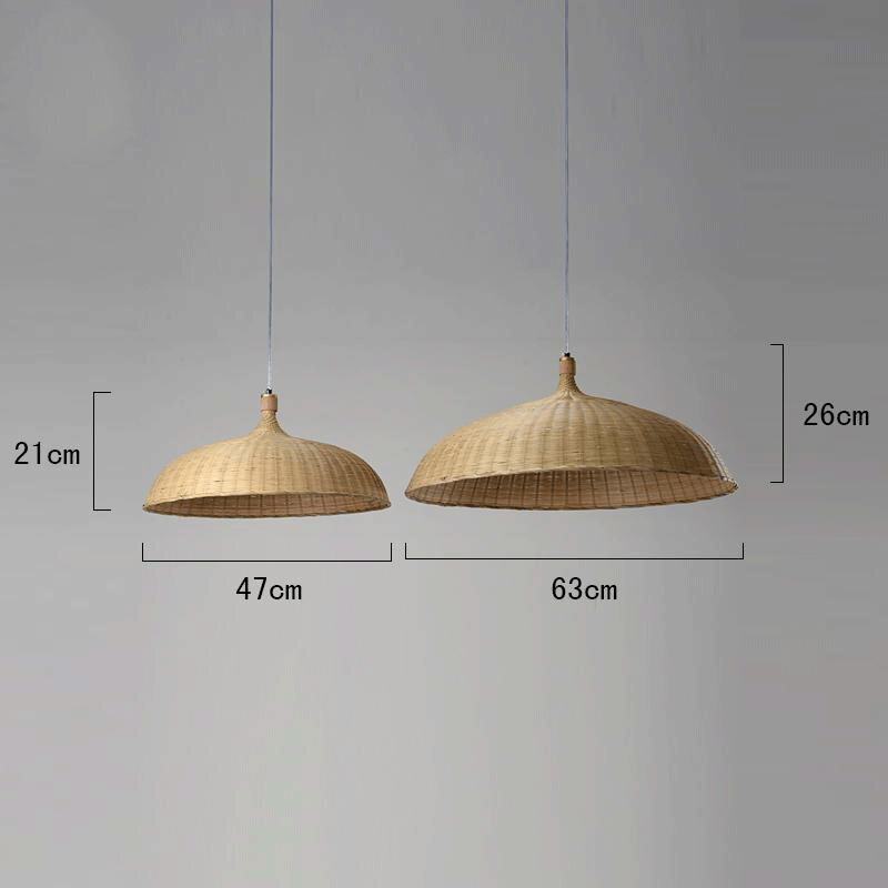 Bamboo Basket Rustic Pendant Lamp-3