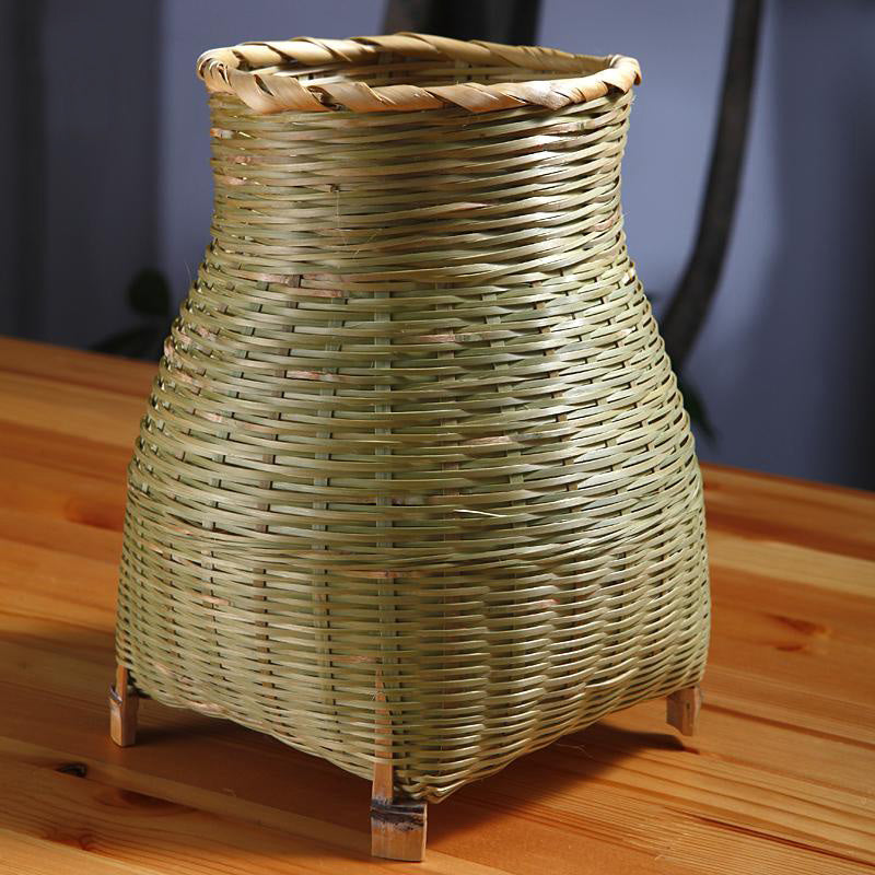 Mini Craft Bamboo Wicker Rattan Vase Shade Table Lamp By Artisan Living-6