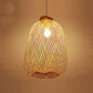 Rustic Bamboo Wicker Rattan Bag Pendant Light by Artisan Living-4