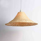 Wicker Rattan Straw Hat Shade Pendant Light By Artisan Living-5