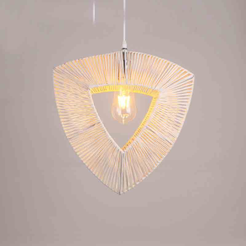 Wicker Rattan Heart Shade Pendant Light By Artisan Living-4