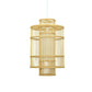 Bamboo Wicker Rattan Lantern Shade Pendant Light By Artisan Living-2