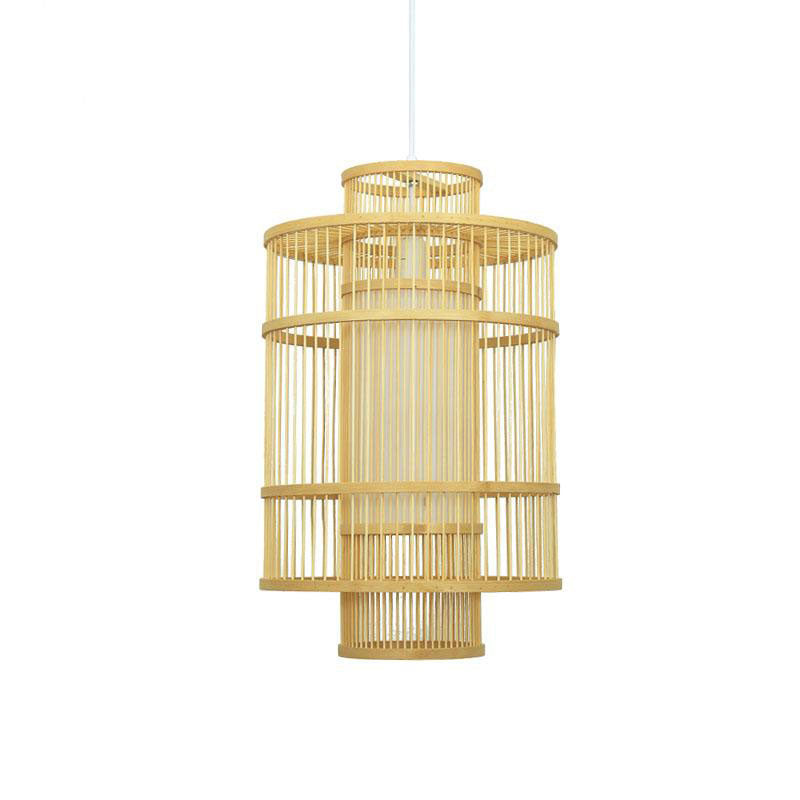 Bamboo Cage Modern Pendant Lamp-6