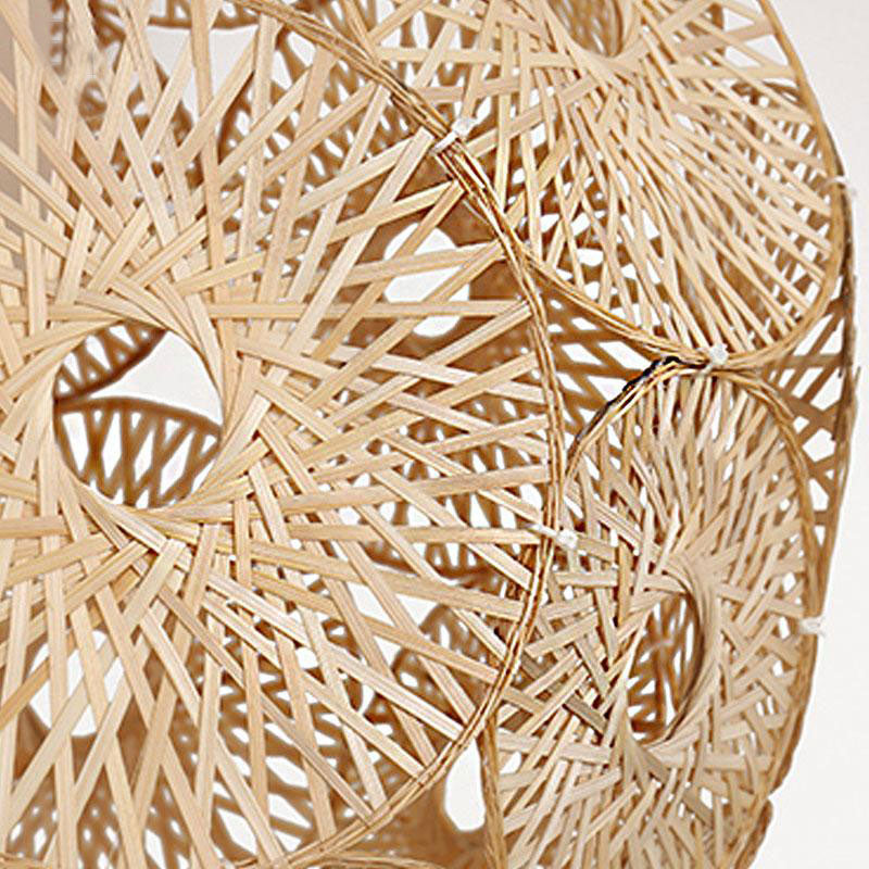 Bamboo Wicker Rattan Round Globe Ball By Artisan Living-2