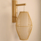 Bamboo Wicker Rattan Lantern Shade Wall Lamp By Artisan Living-3