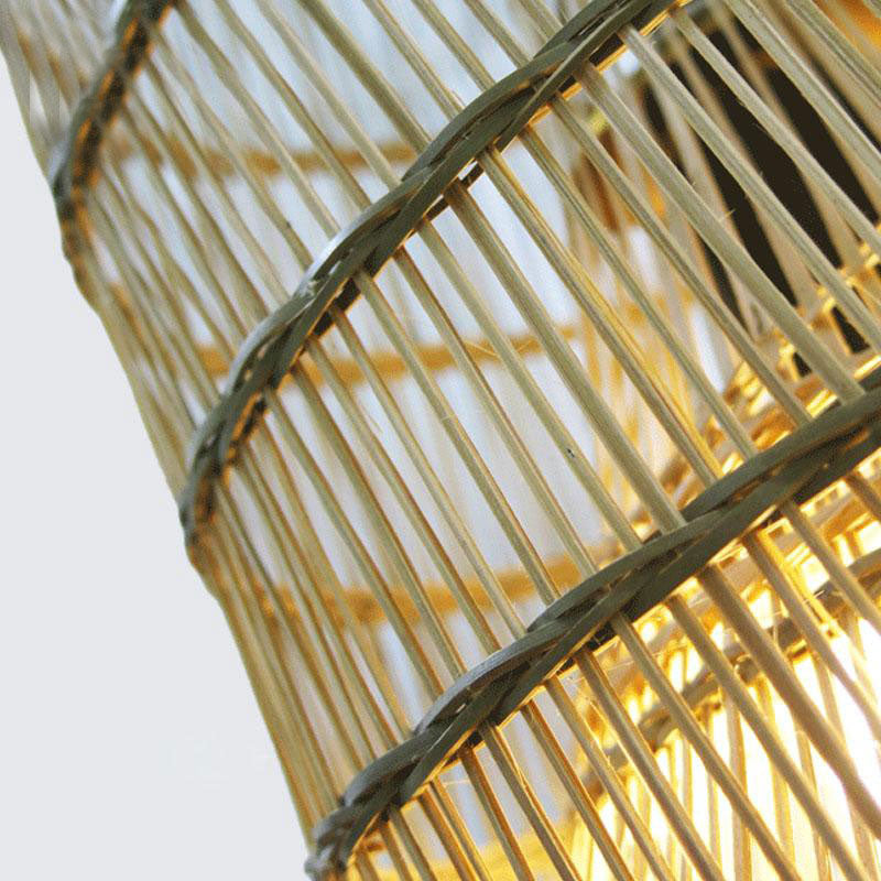Bamboo Wicker Rattan Pendant Light By Artisan Living-12125-3