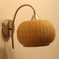 Bamboo Wicker Rattan Fruit Shade Wall Light By Artisan Living-2