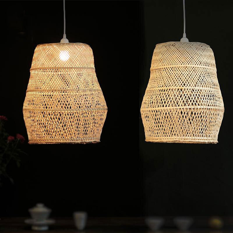 Bamboo Wicker Rattan Pendant Light By Artisan Living-12248-4
