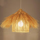 Wicker Rattan Shade Pendant Light By Artisan Living-12119 | ModishStore | Pendant Lamps