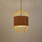 Bamboo Wicker Rattan Cage Shade Pendant Lights by Artisan Living-4
