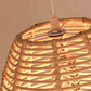 Round Wicker Rattan Bell Pendant Light By Artisan Living-2