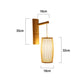 Bamboo Wicke Rattan Lantern Shade Wall Lamp By Artisan Living-7