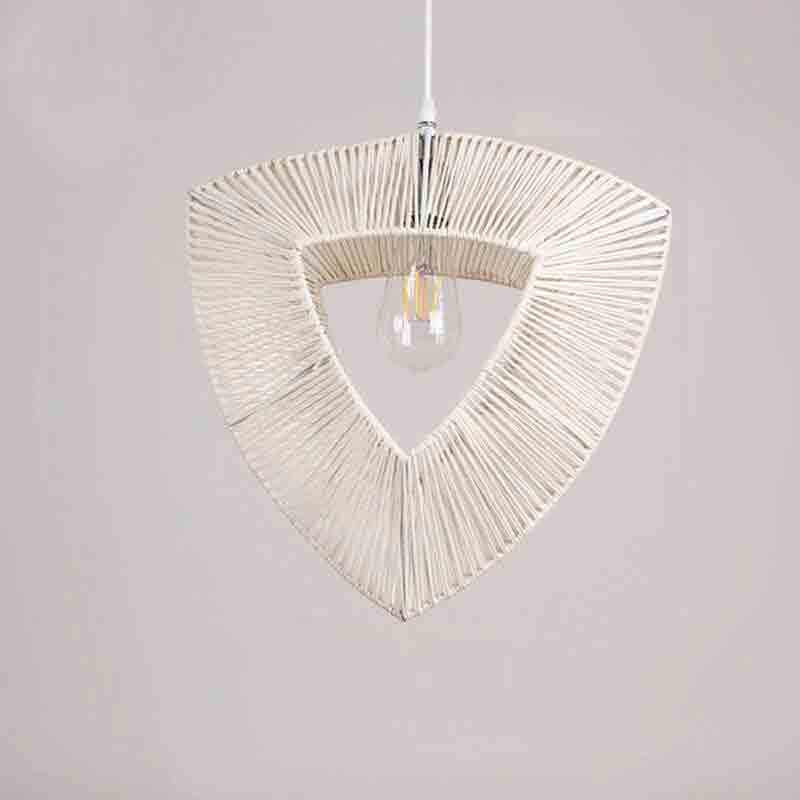 Wicker Rattan Heart Shade Pendant Light By Artisan Living-3