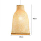 Bamboo Wicker Rattan Lantern Shade Pendant Light By Artisan Living-12299-3