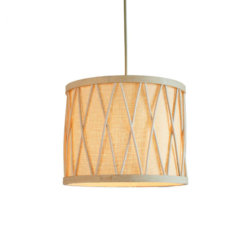 Bamboo Wicker Rattan Shade Pendant Light By Artisan Living-12324-5