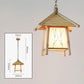 Bamboo House Shade Pendant Light By Artisan Living-7