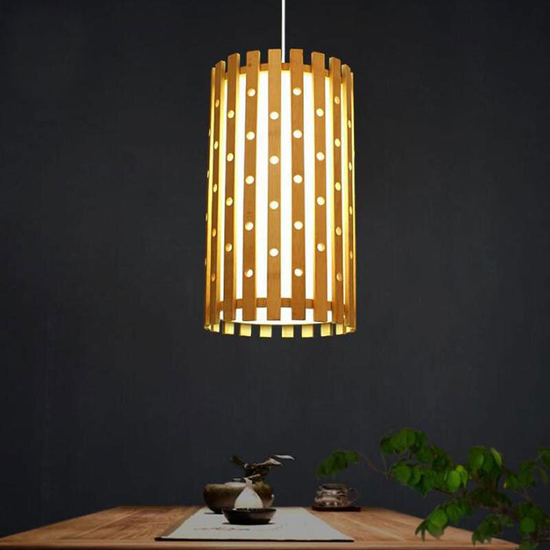 Bamboo Wicker Rattan Tube Hole Shade Pendant Light By Artisan Living-7