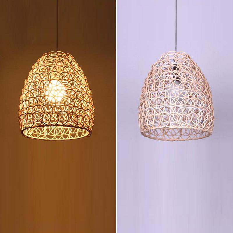 Wicker Rattan Shade Pendant Light By Artisan Living-12185-3