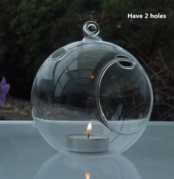 Hanging Glass Orb Terrarium/ Candle Holder Set(12Pcs) by Artisan Living Candle Holders, Artisan Living, - Modish Store-12