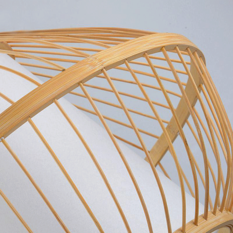 Bamboo Wicker Rattan Pyramid Pendant Light By Artisan Living-6